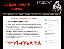 Tablet Screenshot of karatenewtown.com